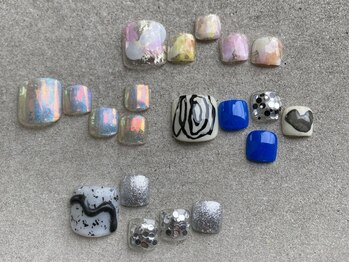 A51の写真/【*足元に差がつく"抜け感"ニュアンス*】定額フットが人気*トレンド×こなれ感が叶うフットネイル￥7500～