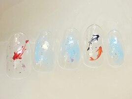 金魚ネイル