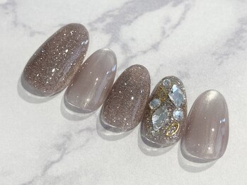 イエナネイル 都立大学(Yena Nail)/フラッシュ/ビジュー/マグネット