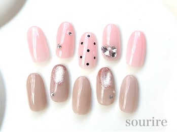 スリール(sourire by PRESS NAIL&EYELASH)の写真/[写真:¥5900]住吉駅スグ◆オフ込・完全定額制・時短サロン☆時間&価格がずっと一緒なので,通いやすさ抜群♪