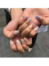 グラマラス アンジェアイ 荻窪店(glamourous ange eye)/ゼブラネイル