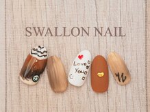 スワロンネイル(SWALLON NAIL)/バレンタインネイル♪