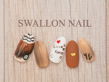 スワロンネイル(SWALLON NAIL)/バレンタインネイル♪