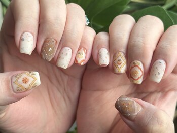 ノイスネイル(noice nail)/150min menu/手書きアート