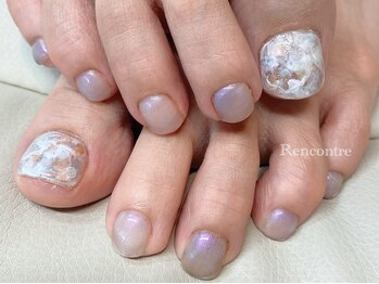 ランコントル(Rencontre)/フット親指アート♪