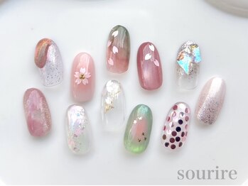 スリール(sourire by PRESS NAIL&EYELASH)の写真/[写真:¥5900]何度でも同価格☆完全定額制・時短サロン◆【オフ込!定額¥4900/¥5900/¥6900(フットは+¥1000)】