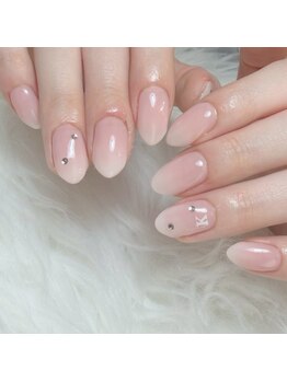 リノリー 石巻店(rinory)の写真/初めてのネイル☆シンプルデザインで、学生さんや初心者さんも指先から自信UP！