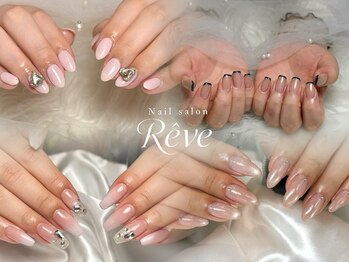 レーヴ(Reve)の写真/肌なじみカラーで透明感!オフィスOKな上品ネイルで、光をまとう指先へ導く手元美人へ♪