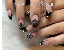 melt.仙台【パラジェルネイル/フィルイン/マグネット/長さだし/持ち込み】/ラメグラネイル/リボンネイル