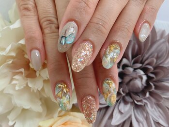 ディーネイル 天王寺(D-nail)/(松崎)大理石nail