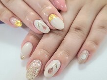 ネイルサロン ドレス(Nail Salon Dress)/【山川】ニュアンスフラワー