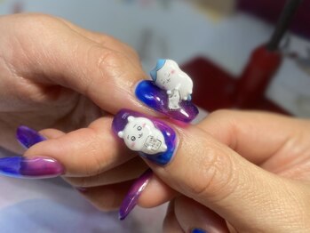 リバティ(liberty)/ちいかわ3dネイル