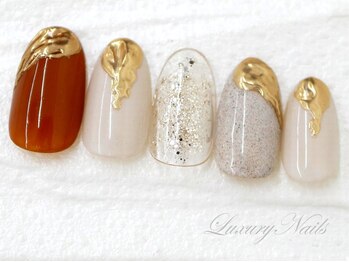 ラグジュアリーネイルズ オオミヤ(Luxury Nails Omiya)/ゴージャス*ミラーアート