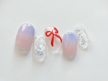 ユノ フィオーレ(Juno fiore)/リボンアートネイル