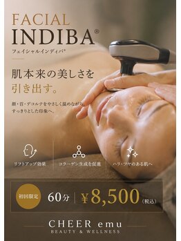 チアーエム(CHEER emu)の写真/本当に価値ある施術を。上質なラインナップのみを取り揃えたフェイシャルエステメニュ-でノ-ファンデ肌に♪