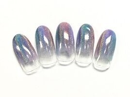 カラフルユニコーンネイル