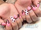 バレンタインネイル