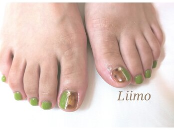 リーモ(Liimo)/べっこう秋フットネイル