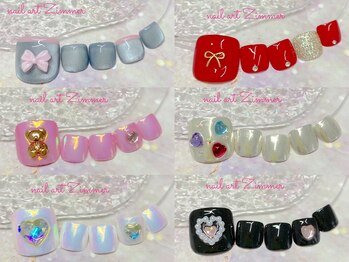ネイルアート ジマー/フット◆70minart¥7980/学割あり