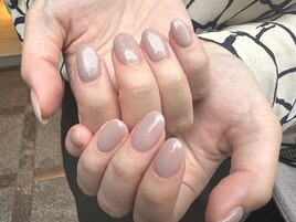 ～ベージュに微粒子ラメ～