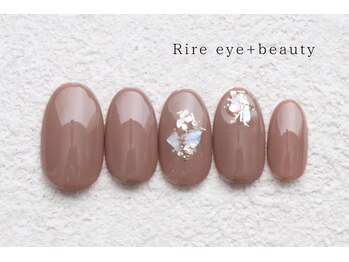 シェル金箔シンプルネイル¥6600