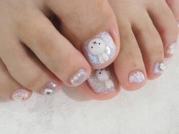 nailsalon amore 心斎橋店【長さだし/持ち込み/スカルプ/フィルイン/定額】/ミッフィーネイル13090円