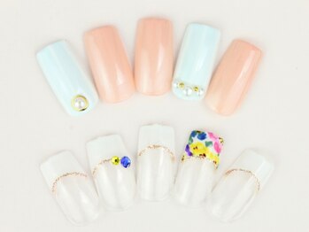 ライトネイルズ イバラキ(light nails IBARAKI)/キュートなブライダルネイル♪