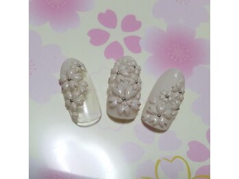 ネイルサロンシャネイル/桜ネイルアート