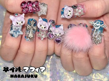 ネイルマフィア 原宿(NAIL MAFIA)/長さだし/ジェルスカルプ/原宿