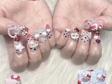 プリンセス(Princess)/キャラパーツネイル6700円