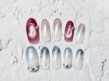 ネイルサロン グリッター(NAIL SALON glitter)の雰囲気（春ネイルサンプル、オフィスネイル多数揃えております。）