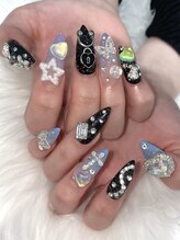 ホランイネイル(HORANGI NAIL)/フリーアートL＋有料パーツ