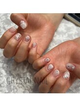 クリスタルネイル ゆめタウン久留米店/エンボスフラワーネイル