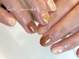 秋冬ニュアンスネイル:mikako