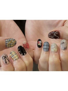 手描きアートが得意なサロン