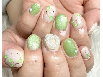 さくらんぼネイル