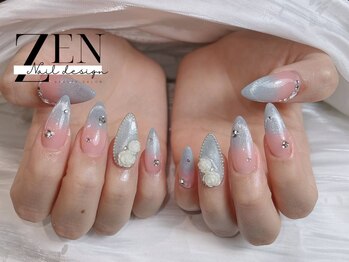 ゼン ネイル デザイン 池袋(ZEN NAIL DESIGN)/長さだしやり放題×つけ放題