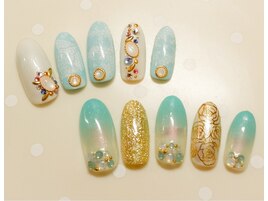 【6500円】爽やかブルーネイル