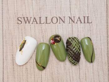 スワロンネイル(SWALLON NAIL)/バレンタインネイル♪