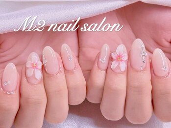 エムズ ネイルサロン(M2)/オフィス系夏花ネイル