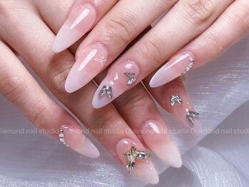 ダイアモンドネイルスタジオ 新宿店(Diamond Nail Studio)/チップ長さだし10本デザイン
