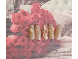 金箔のお花ネイル