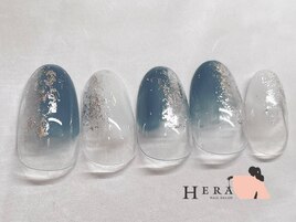 クリア　塗りかけ　キラキラ