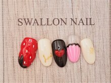 スワロンネイル(SWALLON NAIL)/バレンタインネイル♪