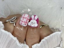 ドットミーバイシュエット(dot Me by chouette)/ツイードネイルと3Dネイル