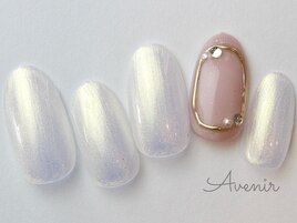 ポイントミラーニュアンスネイル
