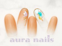 アウラネイルズ(aura nails)/☆ハンドシンプルコース　¥6800