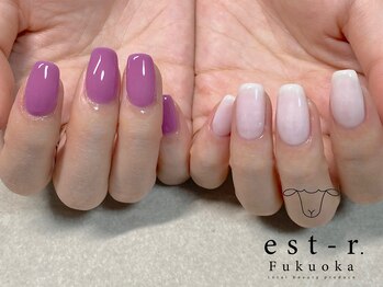 エストアール 博多口店(est-r.)/#ワンカラーネイル