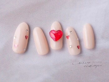 サンミーゴネイル 神戸店(Sunmego Nail)/【Hand/ア-ト】ハートネイル