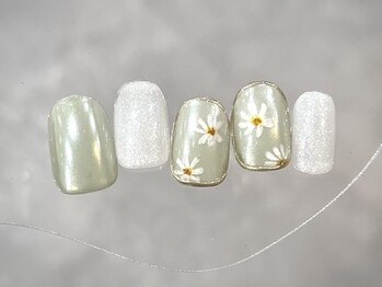 クレモアネイル 浦和店(CLEMORE NAIL)/シンプルフラワーネイル